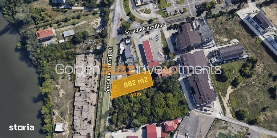 Teren 882 mp | Straulesti Petrom City | Deschidere 22 m - 2