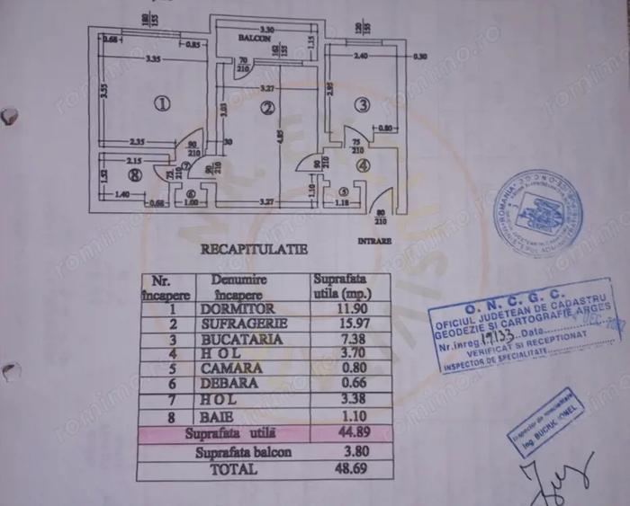 Apartament 2 camere semidecomandat/nemobilat - zona Fratii Golesti - 11