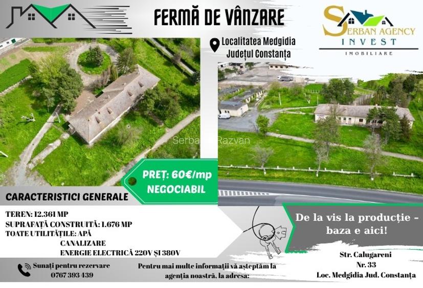 FERMĂ DE VÂNZARE – Partizanu, județul Constanța FERMĂ DE VÂNZARE – Partizanu, județul Constanța