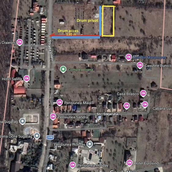 Teren 2300 mp Ocna Sugatag ideal cabane / investitie drum privat + acces - 1