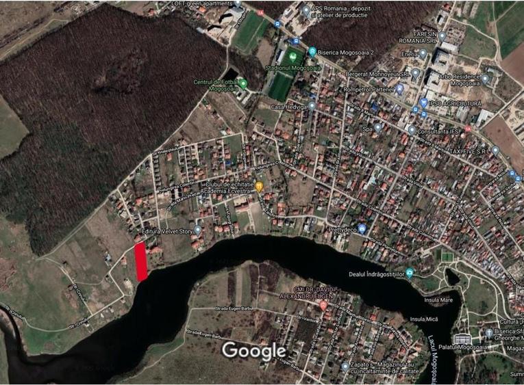 Teren dezvoltare 4763 pe malul Lacului Mogosoaia deschidere 40 metri - 12