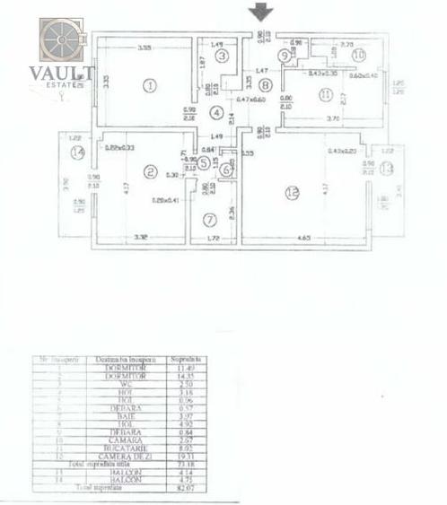 Apartament 3 camere - DECOMANDAT - zona RAHOVA - 8