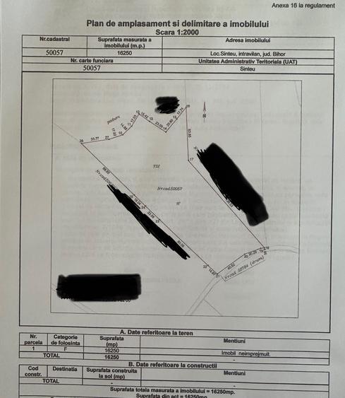 De vanzare 16250 mp teren Sinteu - 5