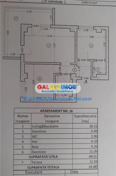 Apartament 3 Camere, Mobilat Utilat in Militari Residence 87.900 Euro - 8
