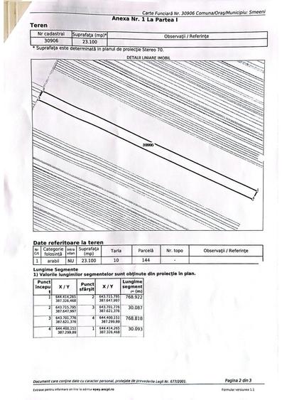 Teren agricol 2,31 ha, comasat, acces drum Smeeni, Buzau - 1