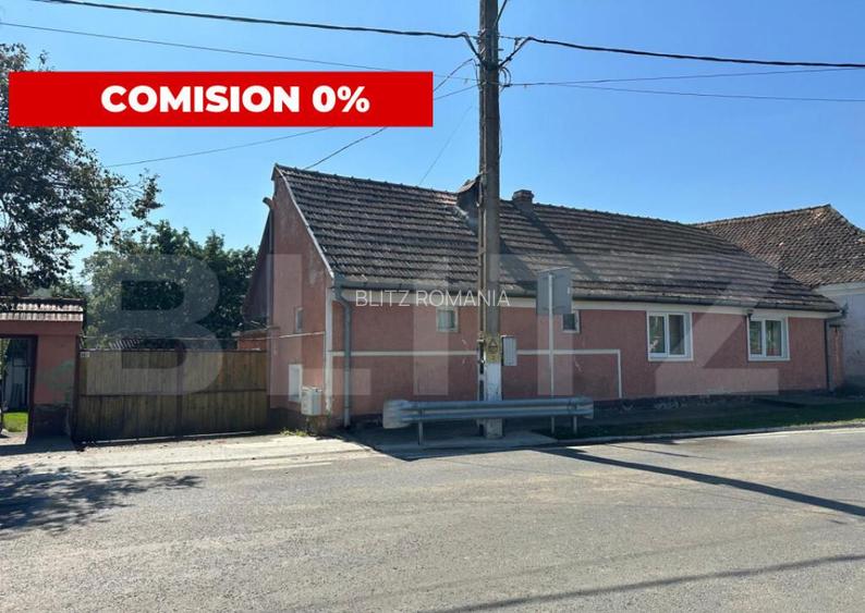 Casa saseasca de vanzare, curte, gradina, teren 3000 mp - Ji