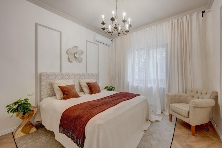 Apartament cu 4 camere semidecomandat, mobilat în Cotroceni