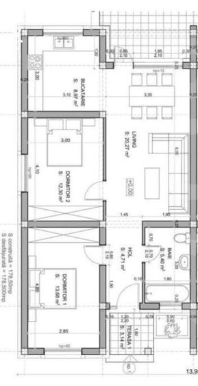 DUPLEX CU 3 CAMERE, TOATE UTILITATILE, NOUL LIDL - 3