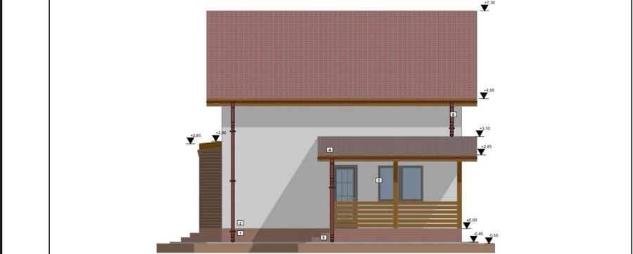 Casa noua, P+E, 5 camere, 2 bai, terasa, teren 400mp, in Lilieci, strada Rozelor - 23