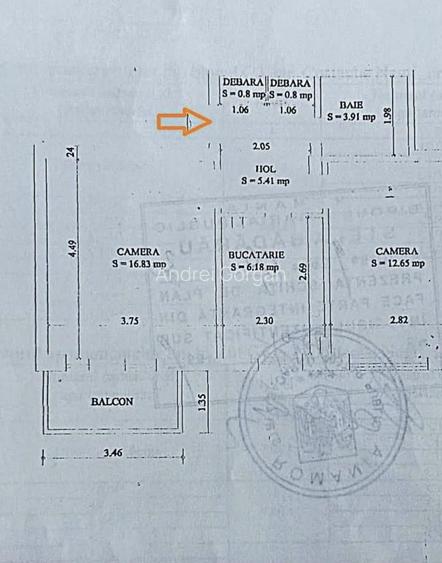 Apartament 2 camere Hala - Barboi