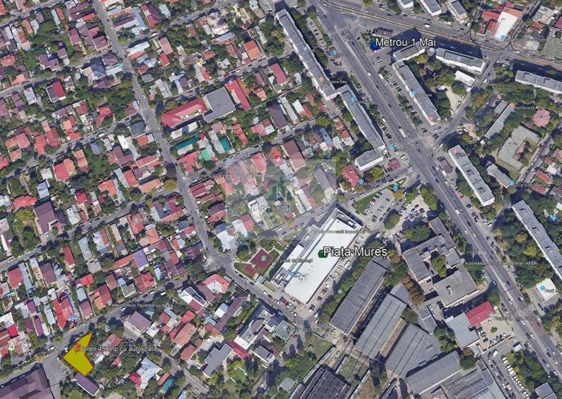 Metrou 1 Mai, Teren vila superba, autorizatie Proiect - 1