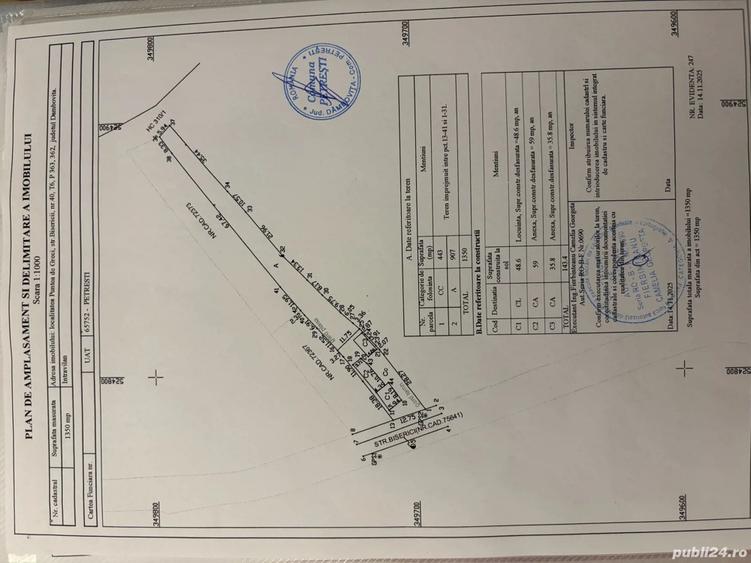 Casa de vanzare teren 1350mp + 33750mp extravilan arabil - 1