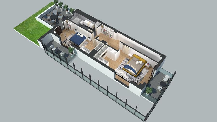 Penthouse 4 camere, cu finisaje premium, disponibilitate imediata - Comision 0 - 20