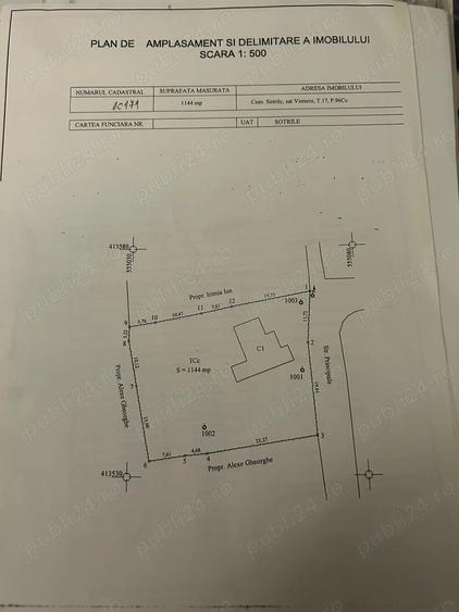 Okazie Vind casa in Sotrile toate utilitatile,teren 1200mp ,53000 E - 7