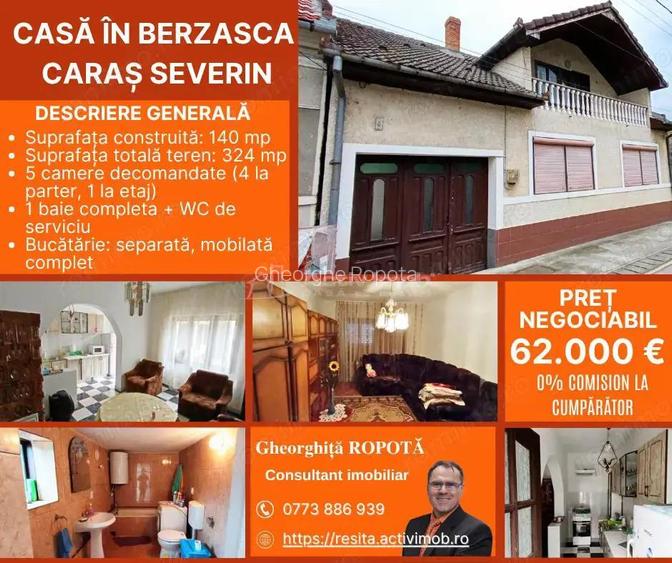 Casa individuala de vanzare in Berzasca, jud. Caras-Severin Casa individuala de vanzare in Berzasca, jud. Caras-Severin