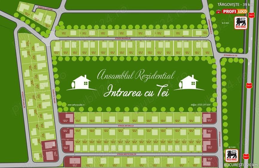 Terenuri cu curent, gaze, in rate 500 luna langa Crevedia, Buftea - 7