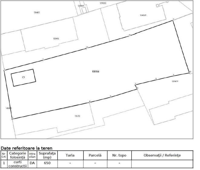 Teren Constructii 625 mp cu utilitati Dogariei - 2
