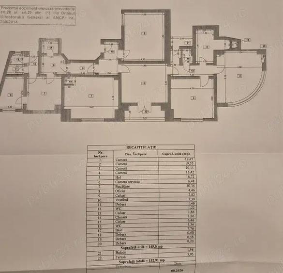 Magheru, Vila, apart 6 cam 152 mp - 1