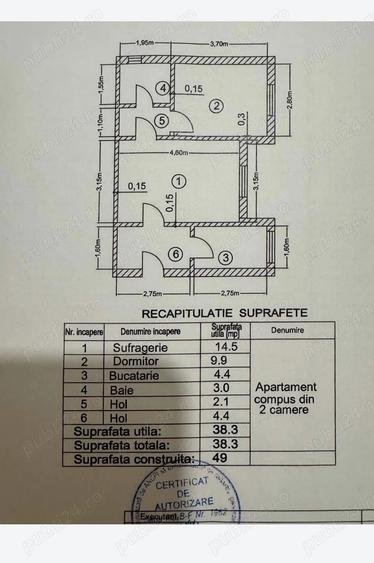 De vanzare apartament cu 2 camere situat la parter (P 4), Urziceni - 6