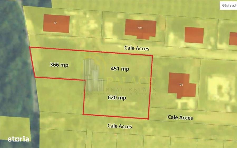 Teren intravilan 1.437 mp, Valea Lupului, zona rezidentiala - 1