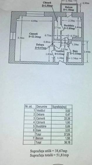 Vanzare Garsoniera 39 mp,  Splaiul Unirii - Timpuri Noi - Bloc 1996 - 7
