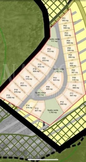 Teren intravilan pentru constructii de vanzare in Chinteni - 2