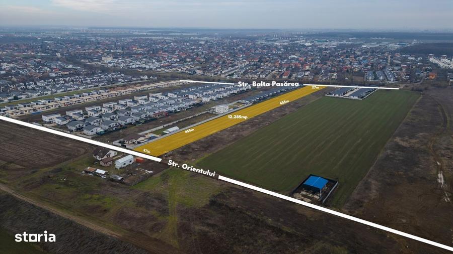 Teren intravilan, 12.200 mp, toate utilitatile, zona de case, Tunari - 2