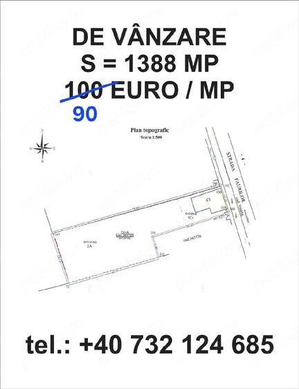 Teren de 1388 mp, în Gai