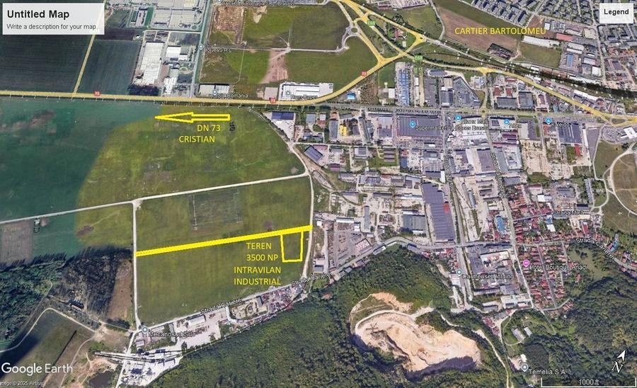 Teren Construcții intravilan de 3500 mp, în Bartolomeu