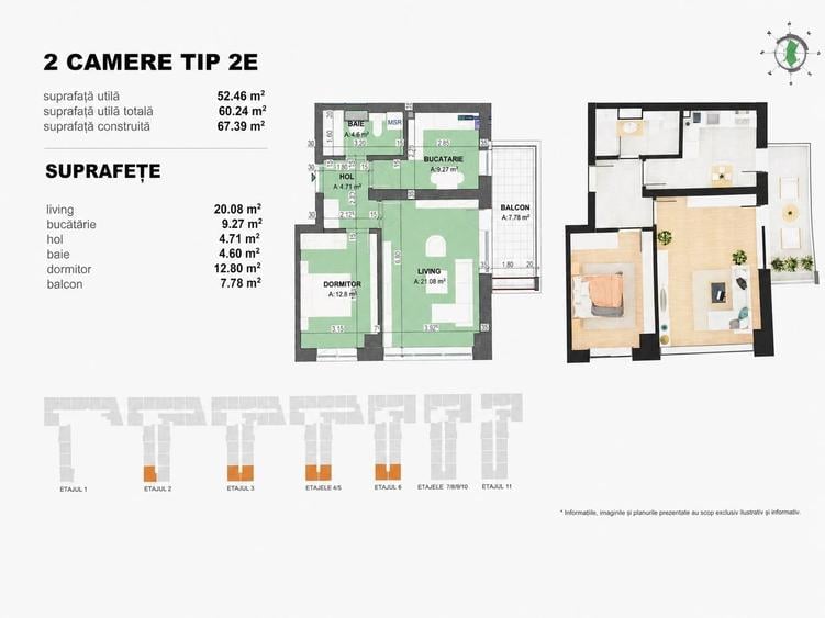 Apartament 2 camere bloc nou – 2 COCOSI RESIDENCE - 3