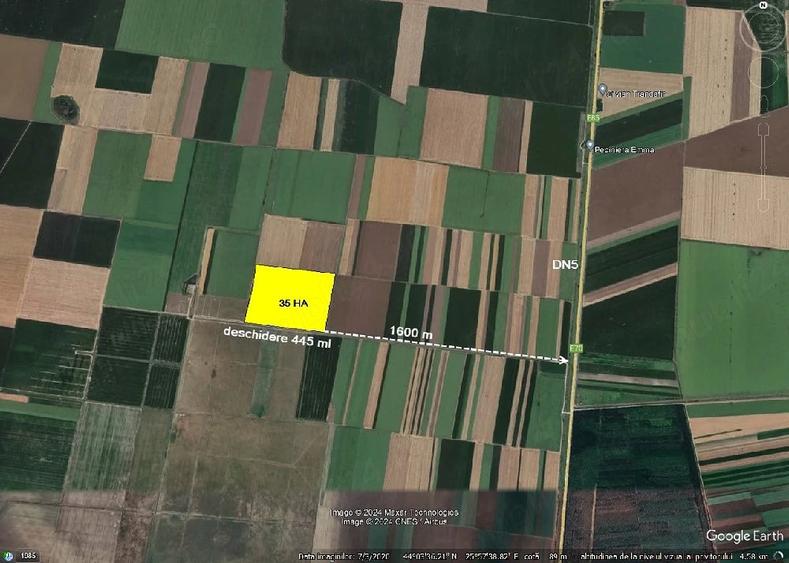 Teren de 1550 mp, în Crevedia