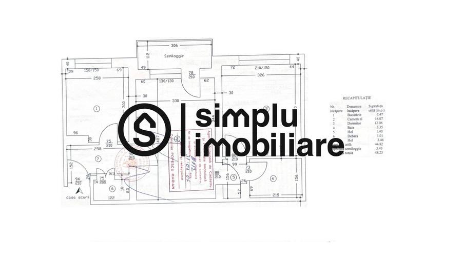 Apartament cu 2 camere în Central