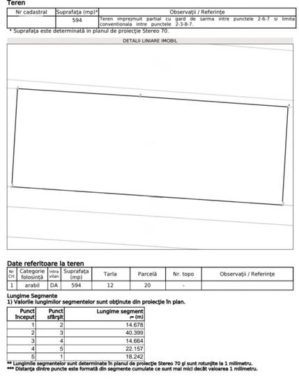 Teren intravilan 594 mp, front 40 metri, zona Bariera Valcii-Centura Nord - 1