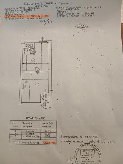 De vanzare spatiu comercial Sos. Mihai Bravu nr. 202 Bucuresti - 3