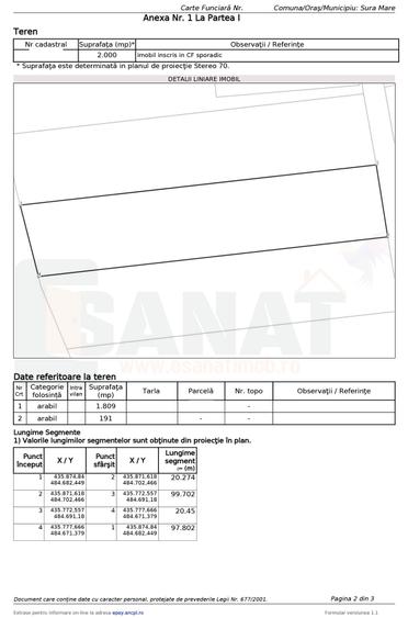 Teren de 2000 mp, deschidere la 2 strazi, Sura Mare |SkyVideo - 2