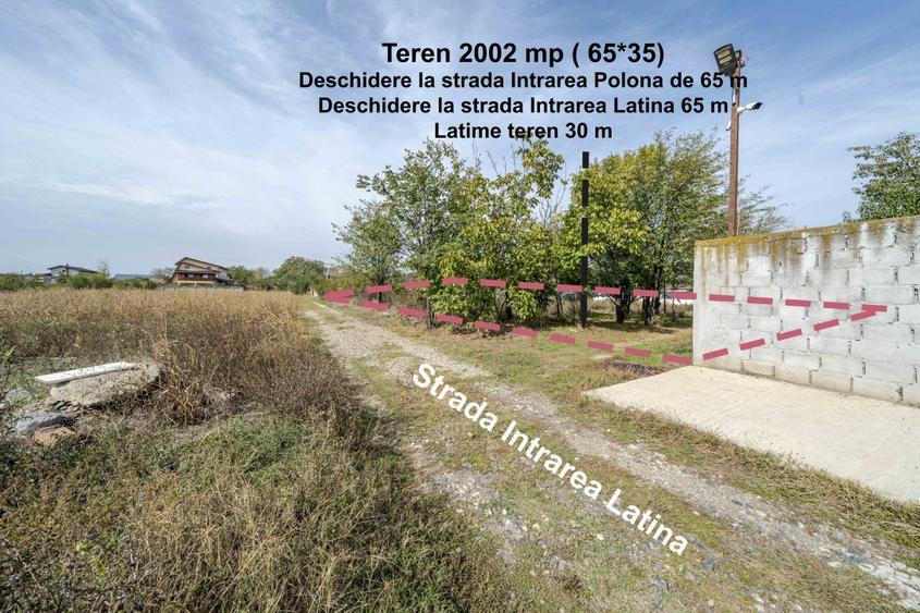Teren 2002MP*deschidere 65m la 2 strazi*adiacent Rascoala 1907*Utilitati - 4