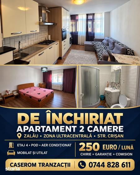 Apartament 2 camere in Centru, Zalau - pret 250e - 4