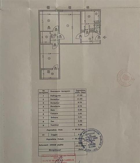 Apartament cu 3 camere semidecomandat în Berceni