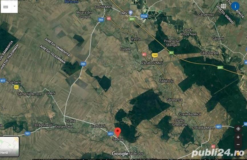 Teren de 6 mp, în Sadina
