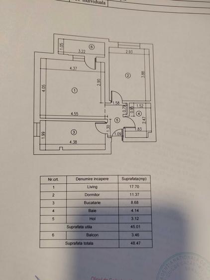 Apartament cu 2 camere decomandat în Central