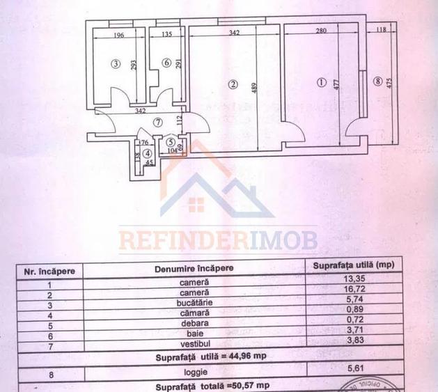 Apartament cu 2 camere semidecomandat, mobilat în Cantemir