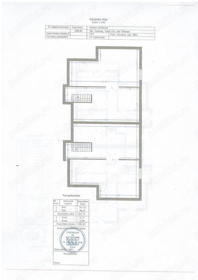 Domnesti- Clinceni - str.Fortului, duplex, P+ET+POD locuibil. - 6