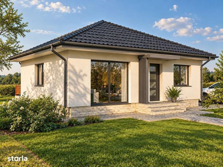 Casa la cheie, 90 mp, teren 600 mp, panorama superba, Panet - 1