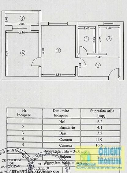 Apartament cu 2 camere semidecomandat în Tomis III