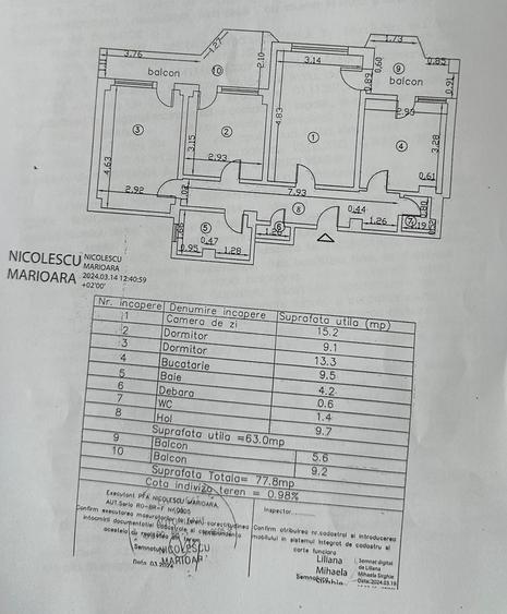 Apartament cu 3 camere decomandat în Călărași