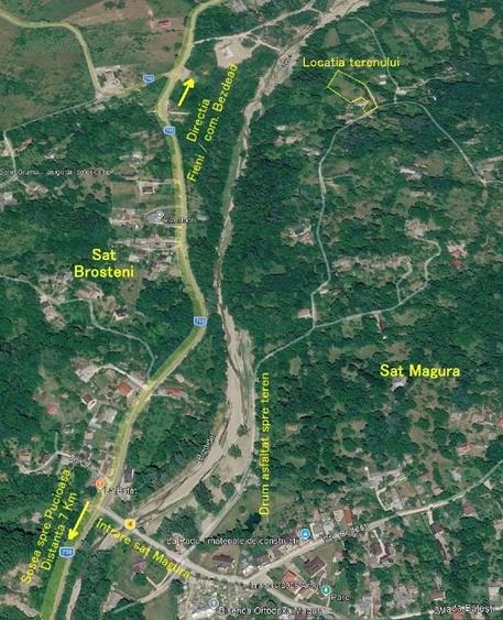 Teren Construcții intravilan de 1782 mp, în Măgura (Bezdead)