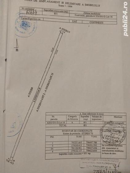 Teren de 406 mp, în Central