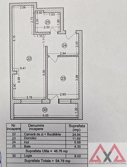 Apartament cu 2 camere semidecomandat în Metalurgiei