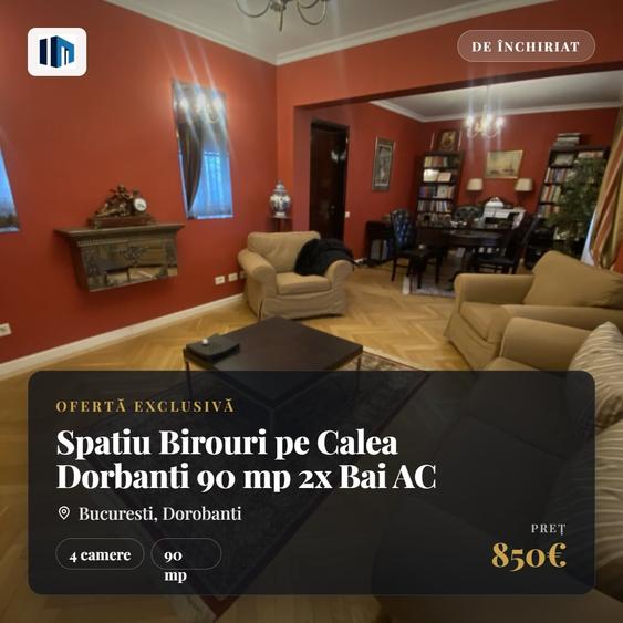 Birou, de 90 mp, în Dorobanți