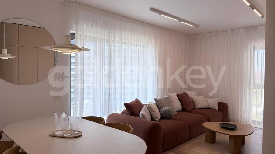 Apartament cu 3 camere decomandat, mobilat în Barbu Văcărescu